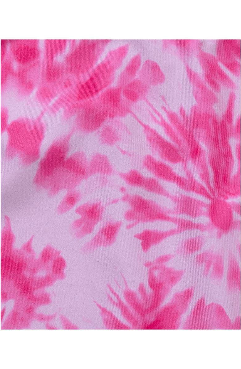 Lands' End Girls Chlorine Resistant Tankini Swim Set, Alternate, color, Pink/Foil/Tie Dye