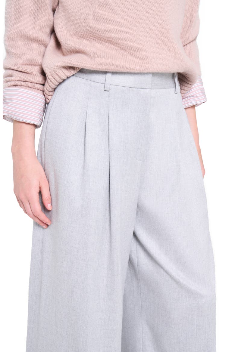 Avery Stretch Wool Wide Leg Pants, Alternate, color, LIGHT HEATHER GREY