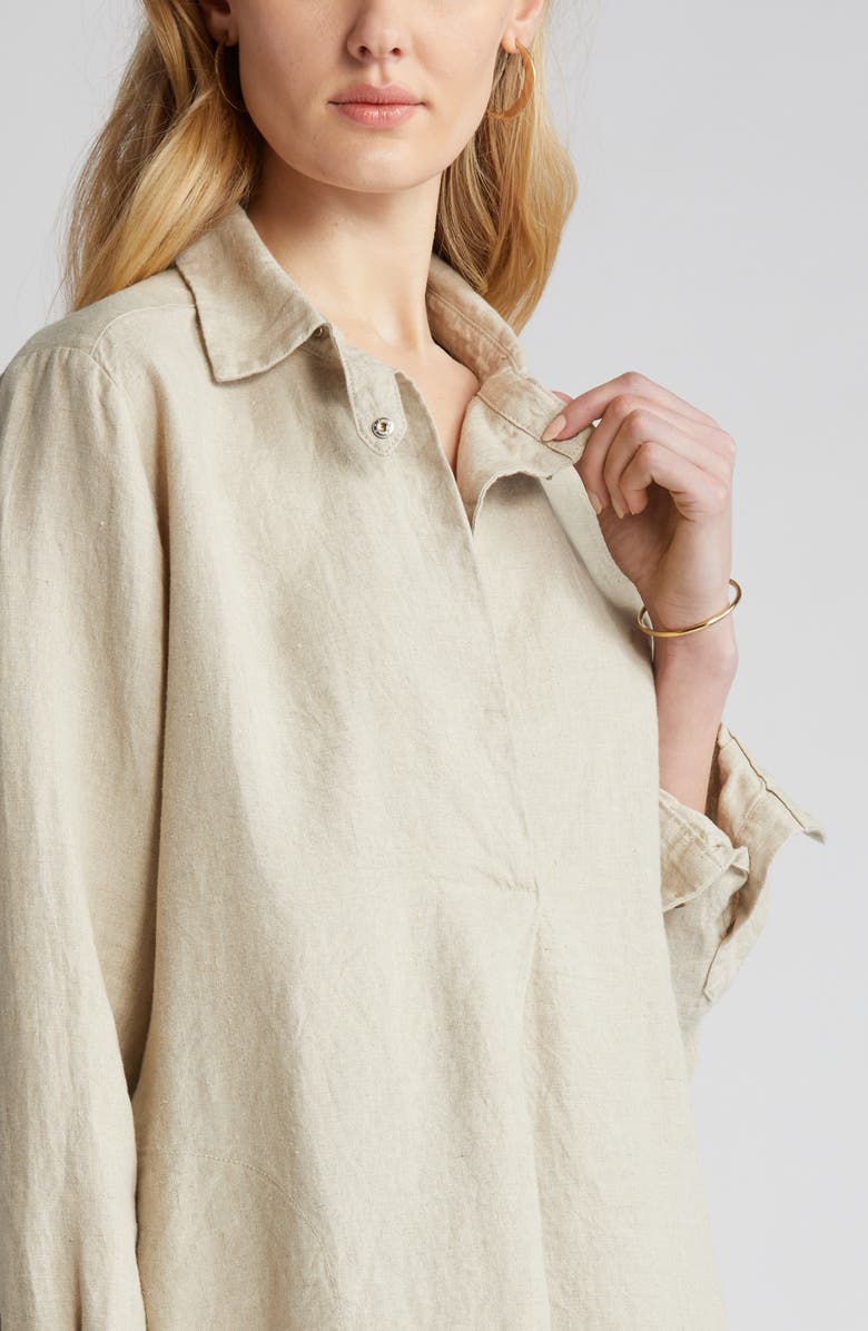 Masai Copenhagen Gaby Linen Tunic Shirt, Alternate, color,