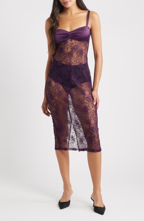 Mixed Media Lace Dress