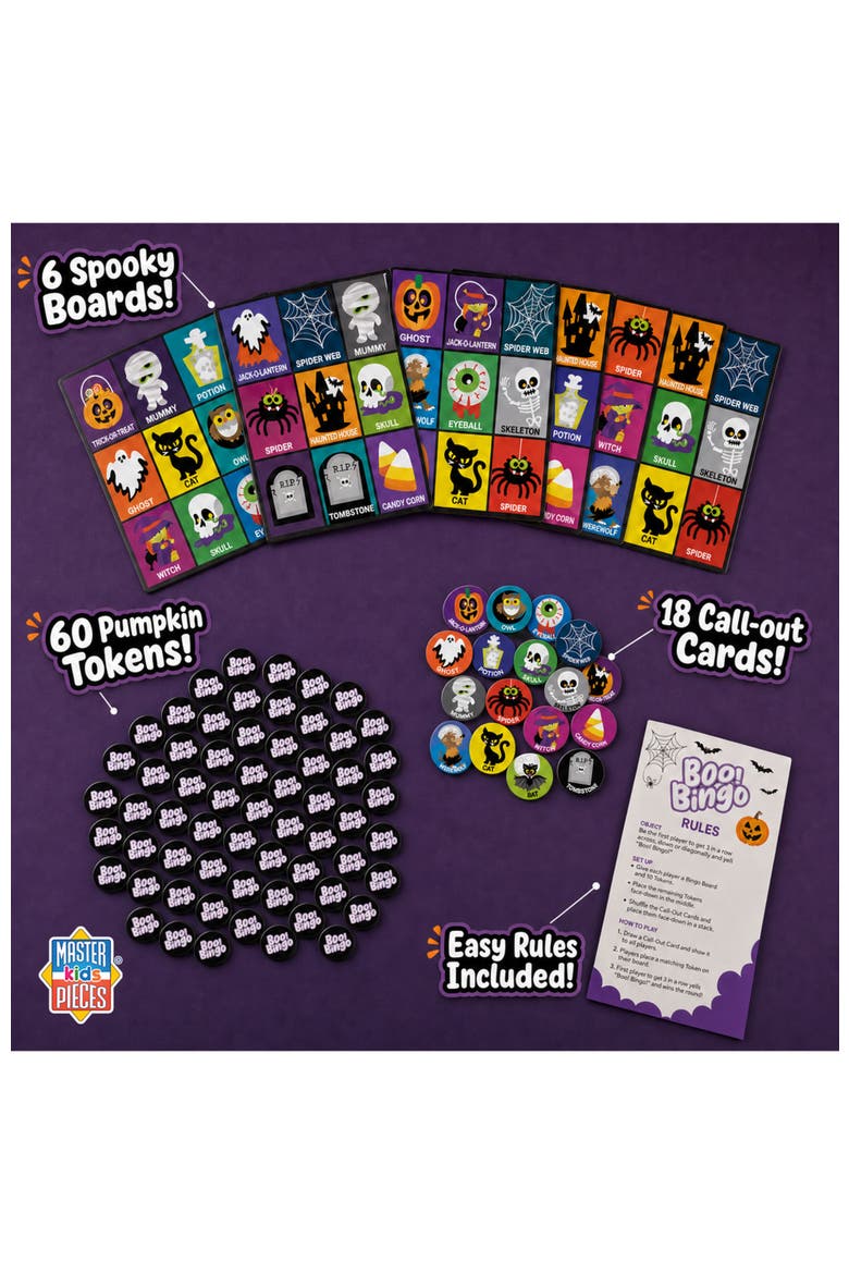 Halloween Boo! Bingo Game, Alternate, color, Multicolor