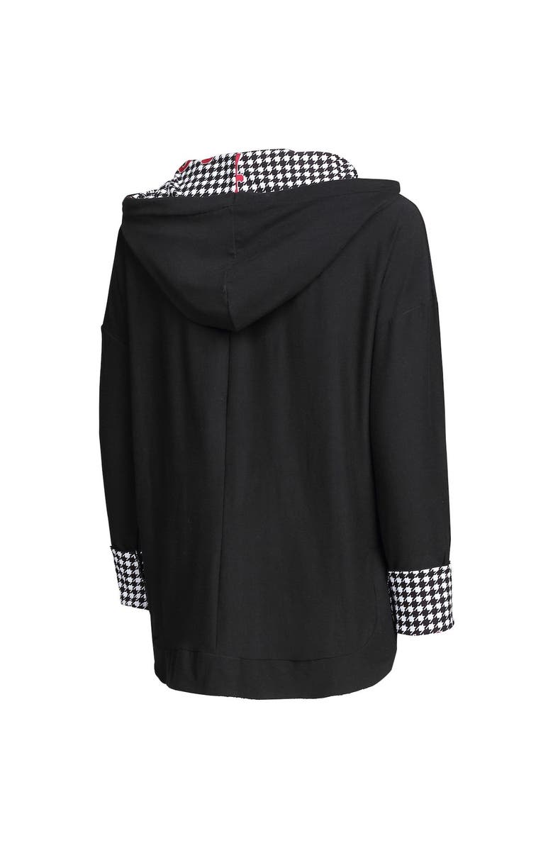 CONCEPTS SPORT Women's Concepts Sport Black Alabama Crimson Tide Fairway Houndstooth Pullover Hoodie, Alternate, color,