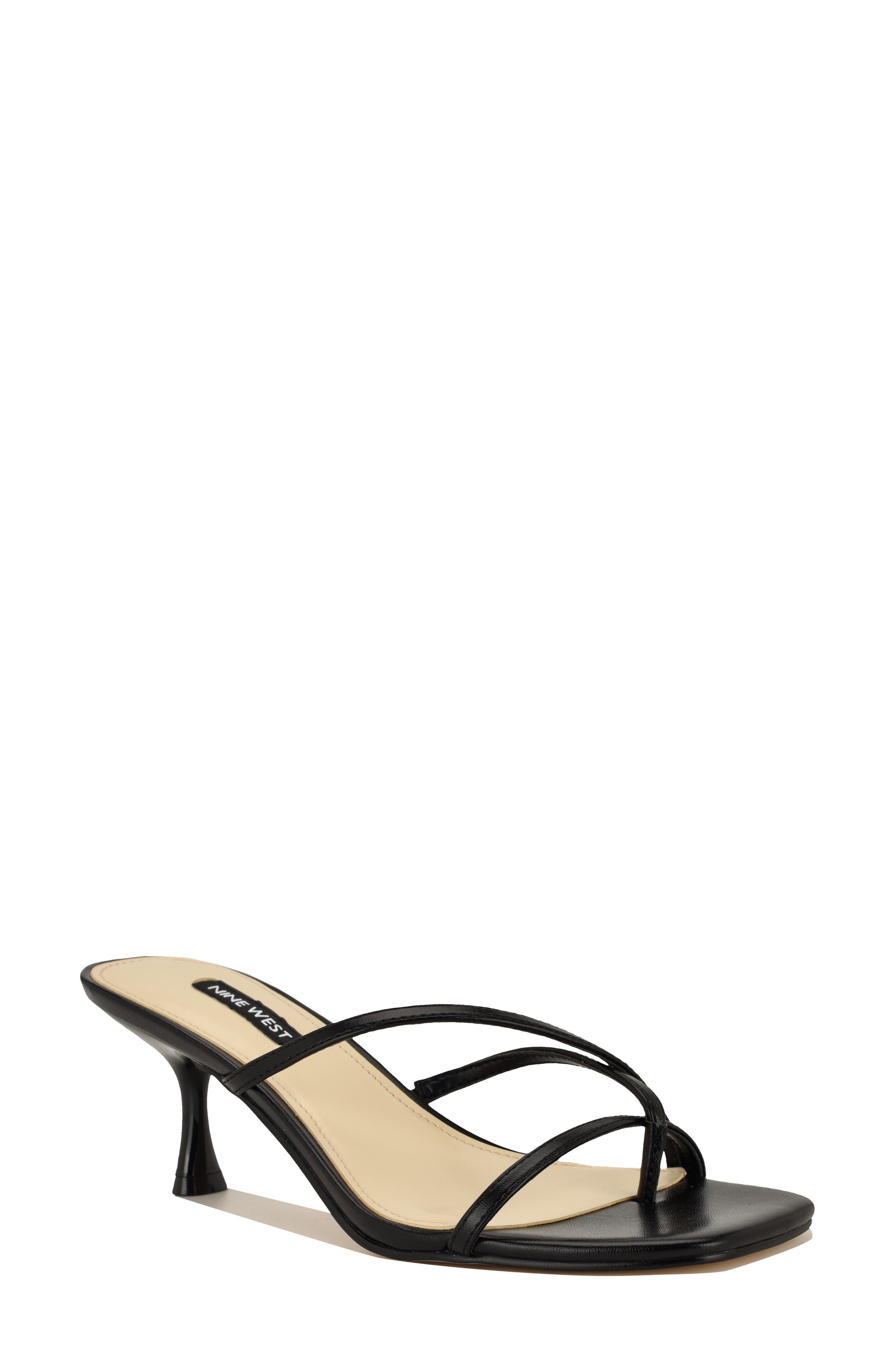 Nine West Anirey Slide Sandal, Main, color, Black