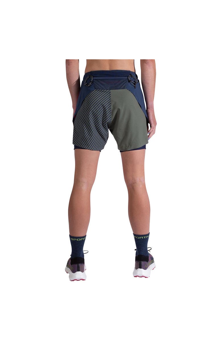 La Sportiva Flow 5In Short - Women's, Alternate, color, Night Sky/Cypress