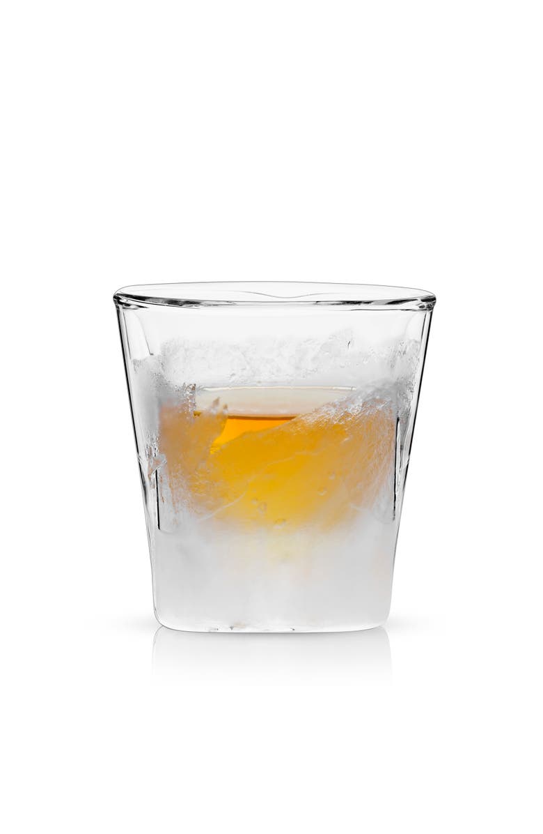 Viski Glacier Double Walled Chilling Whiskey Glass, Alternate, color, Clear