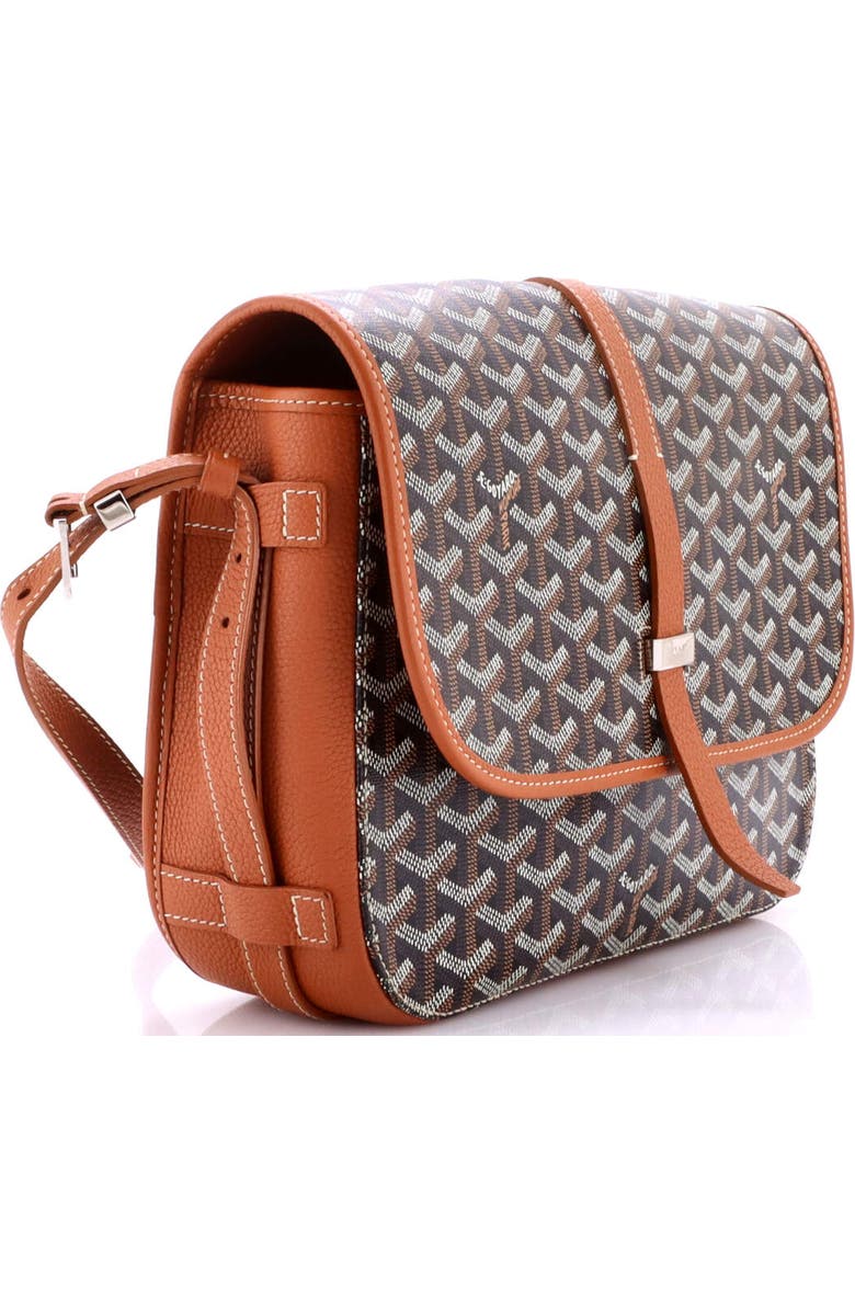 Pre-Owned Goyard Belvedere II Messenger Bag Coated Canvas MM, Alternate, color, Black