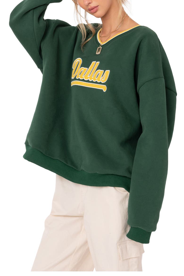 Dallas Sweatshirt, Alternate, color, GREEN