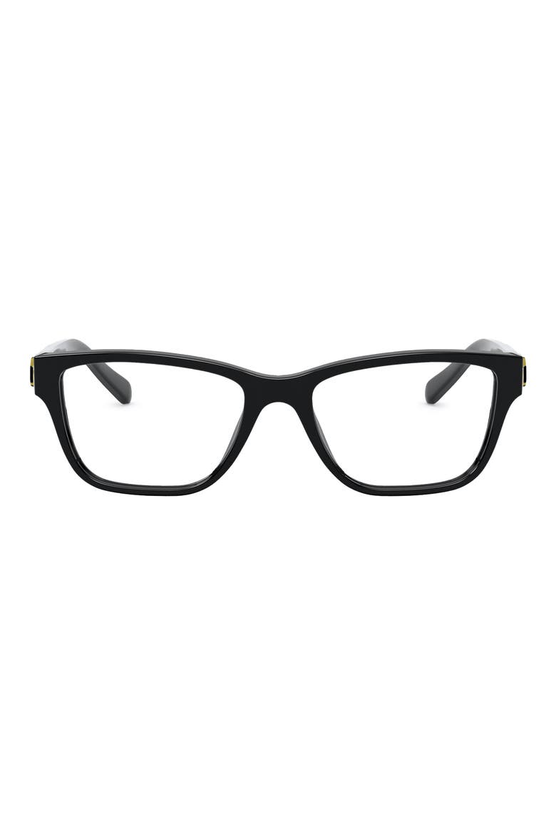 52mm Rectangular Optical Glasses, Main, color, BLACK