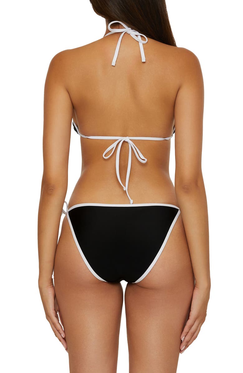 BCA by Rebecca Virtue Block Party Side Tie Bikini Bottoms, Alternate, color, Black