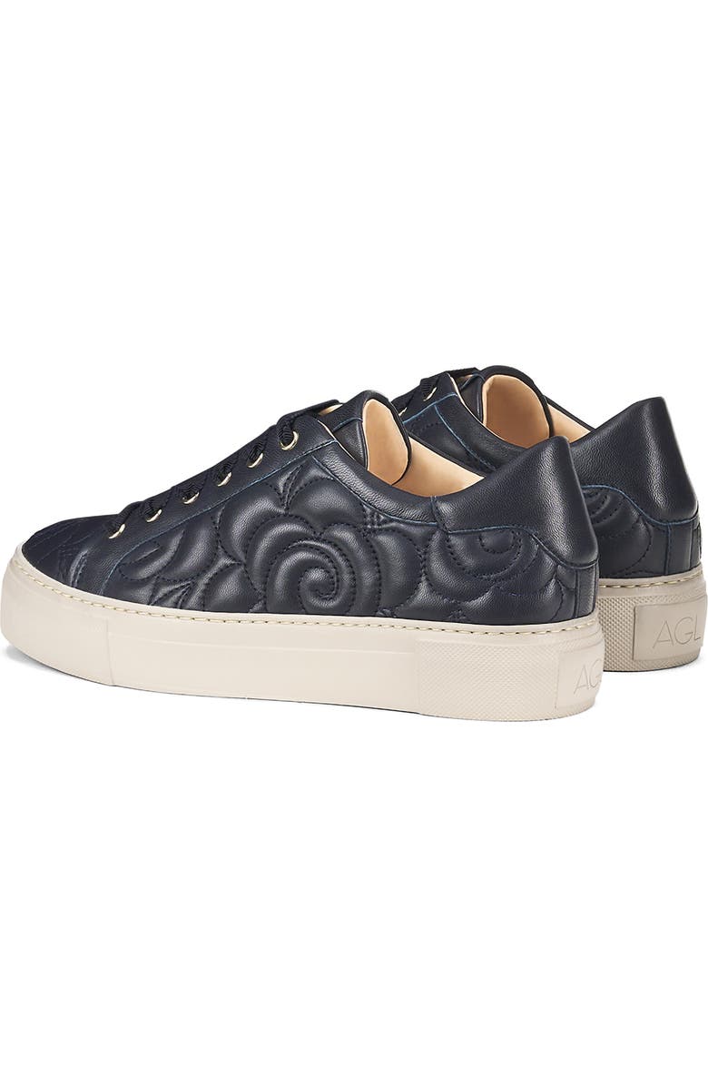 AGL Alisa Leather Sneaker, Alternate, color, Night