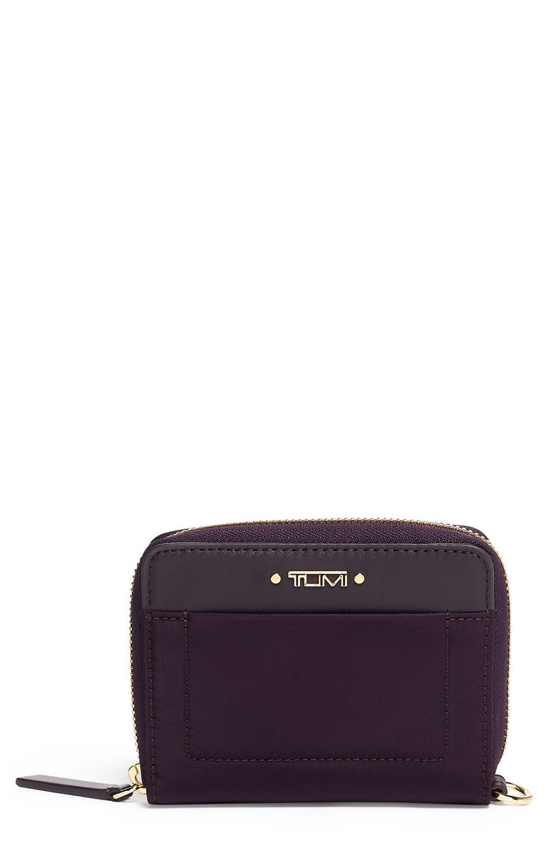 TUMI Voyageur Trifold Zip Around Wallet, Main, color,