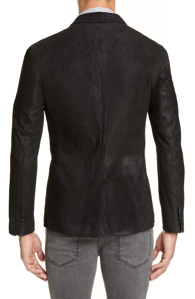 John Varvatos Slim Fit Suede Blazer, Alternate, color, 