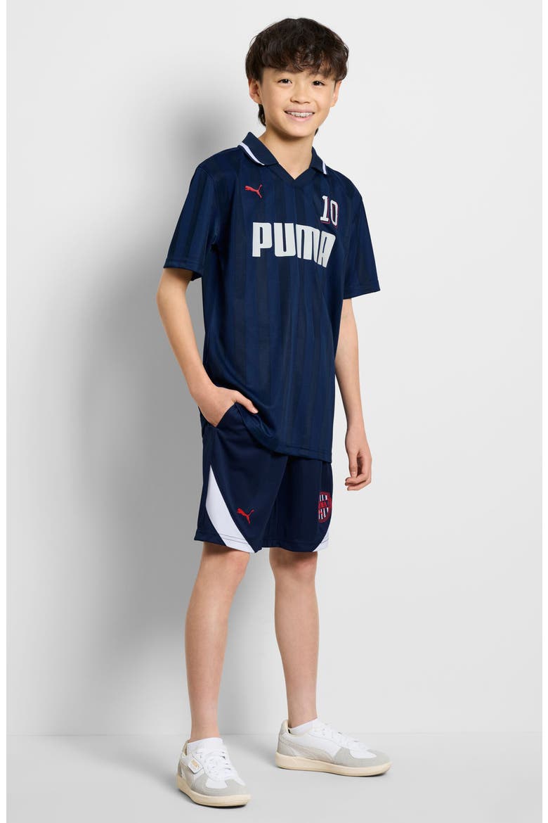 Kids' Showtime Polo, Alternate, color, BLUE/ BLACK
