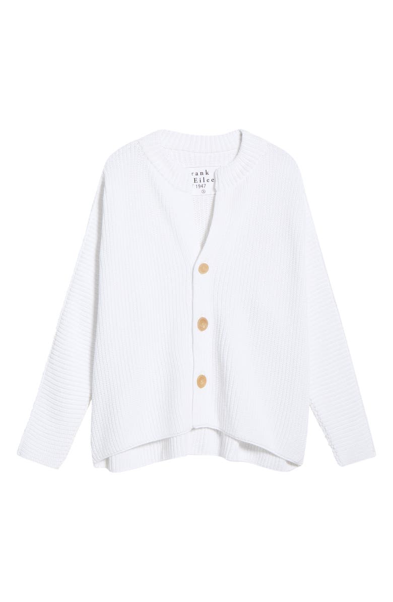 Frank & Eileen Montecito Cotton Cardigan, Main, color, White