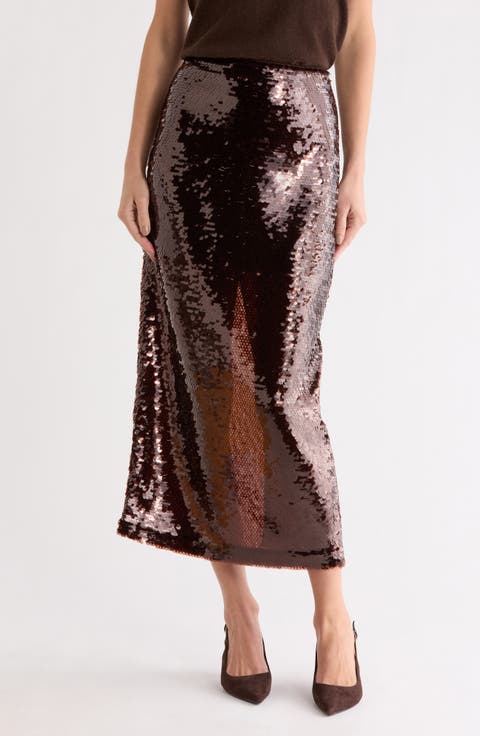 Skylie Sequin Pencil Skirt