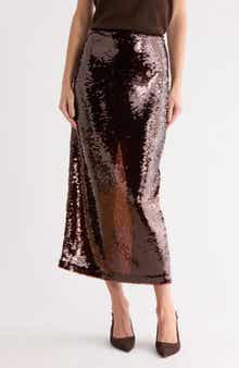 TWP Skylie Sequin Pencil Skirt