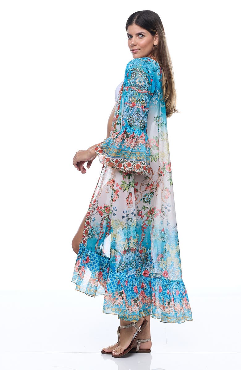 RANEES Ruffle Duster, Alternate, color, Blue