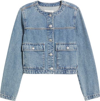 ジャケット rag & bone Denim Cropped Jacket rag & bone Miramar Denim Trucker Jacket | Saks Fifth Avenue
