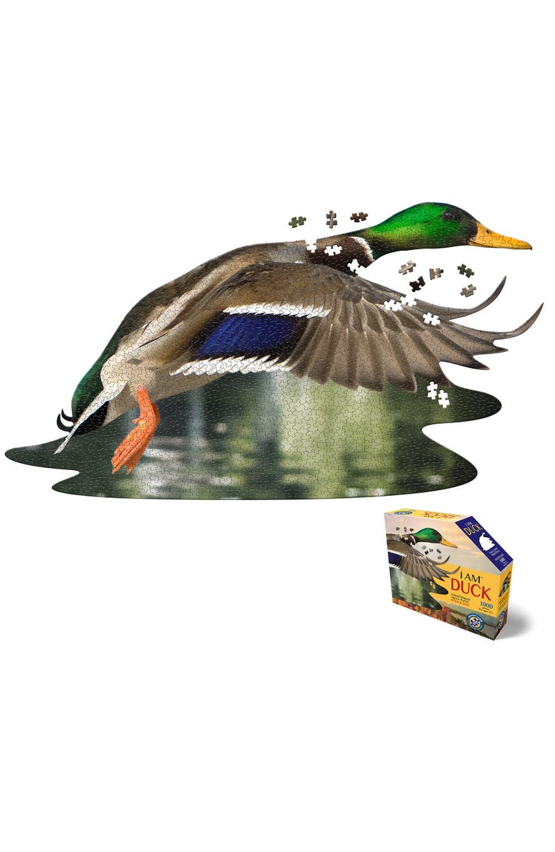 Madd Capp I Am Duck 1000 Pieces Animal Shaped Jigsaw Puzzle, Alternate, color, Multicolored