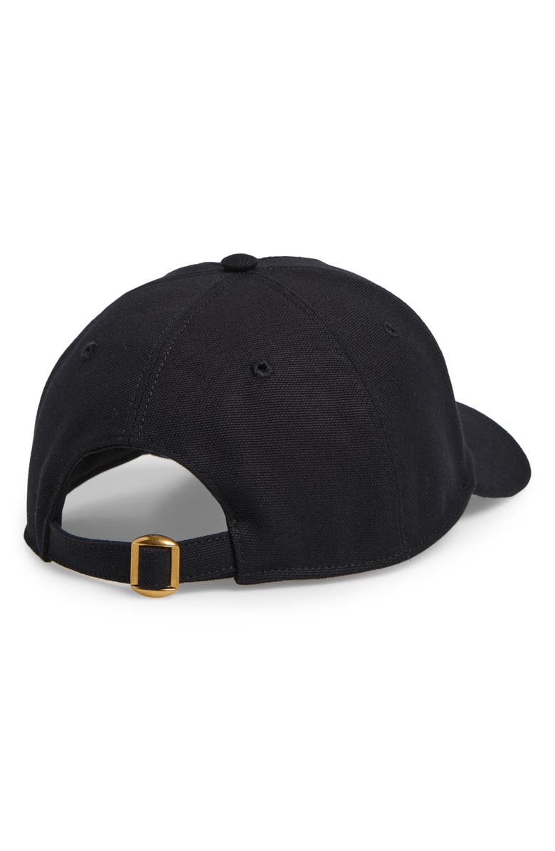 Valentino Garavani VG Signature Embroidered Adjustable Baseball Cap, Alternate, color, Black/ Orange