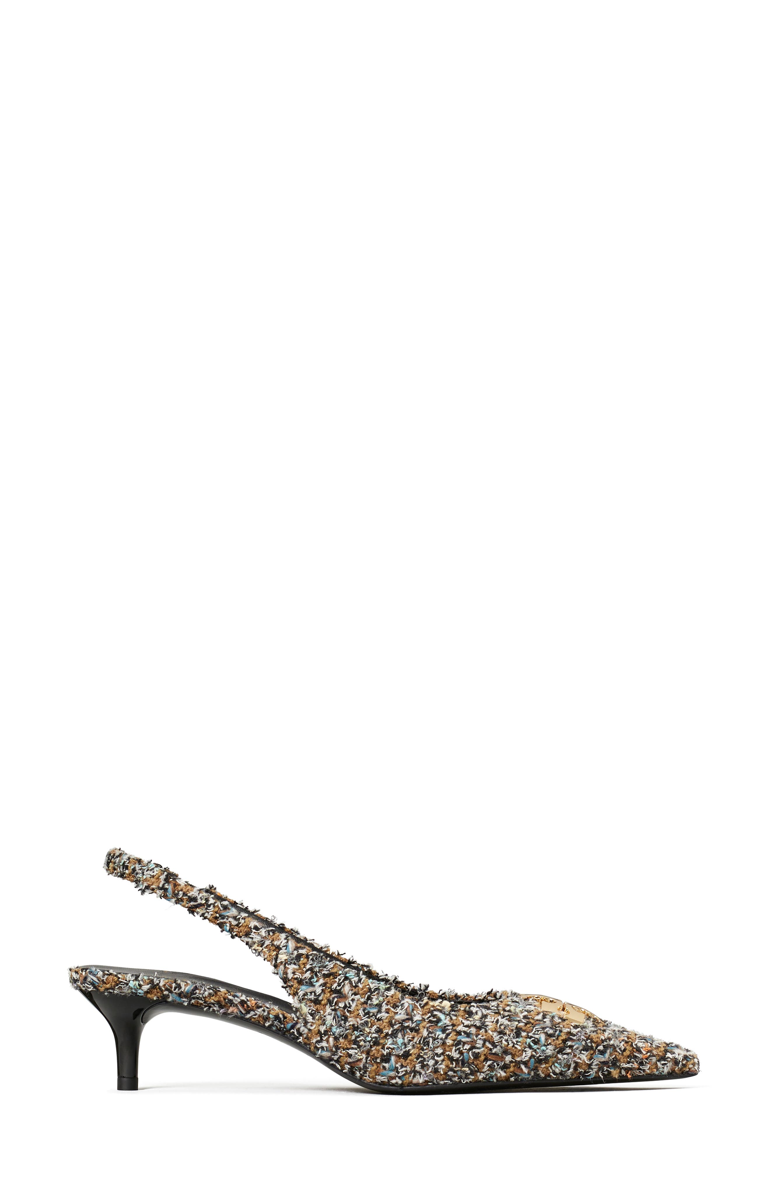 Charlie Slingback Pump, Alternate, color, BROWN MULTI
