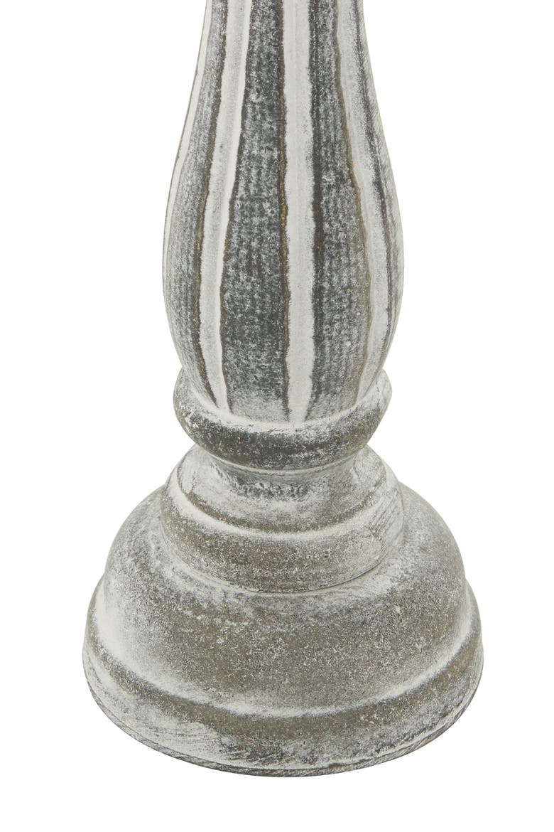 White Wood Traditional Candle Holder - Set of 3, Alternate, color, WHITE