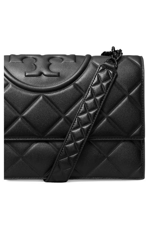 Tory Burch Small Fleming Denim Convertible Shoulder Bag