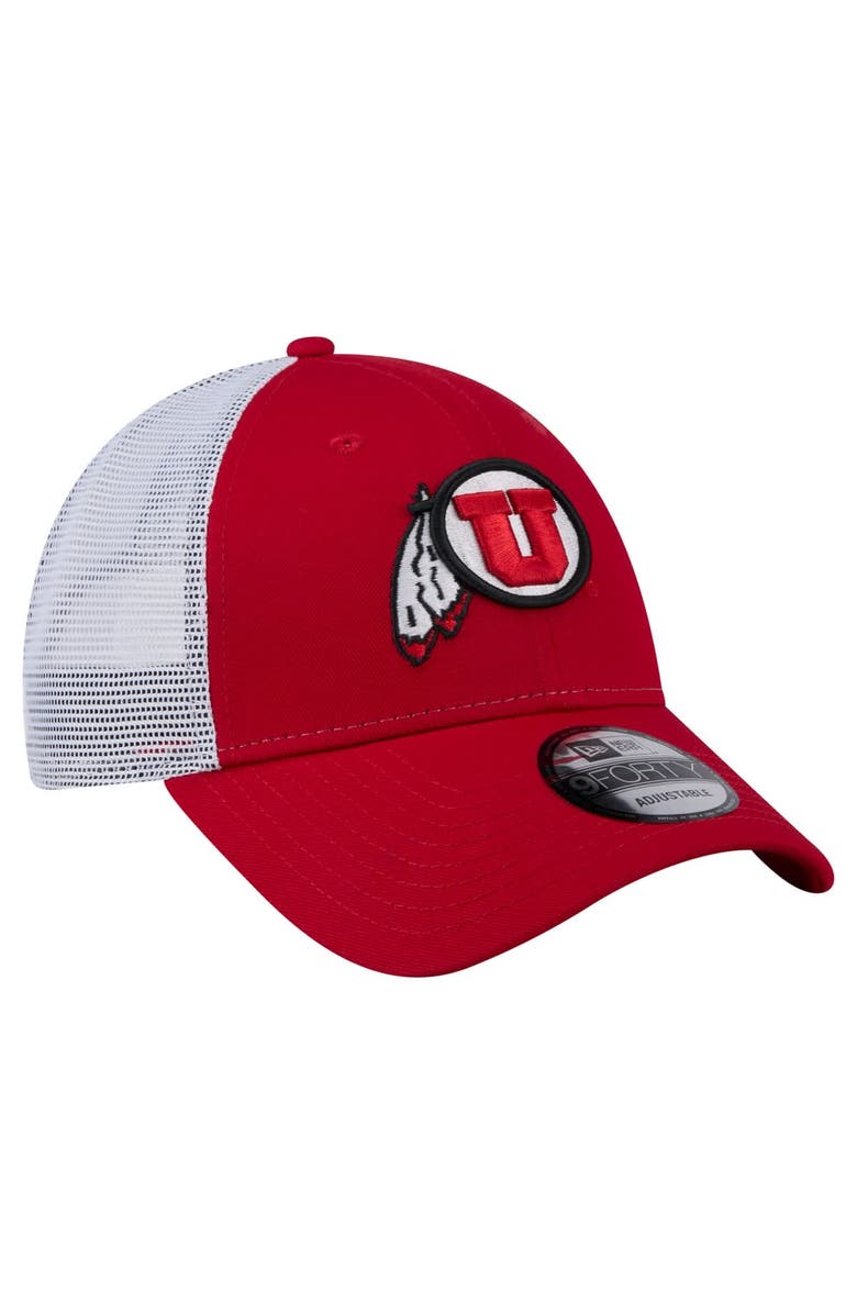 New Era Men's New Era Red Utah Utes Trucker 9FORTY Adjustable Hat, Alternate, color, Red