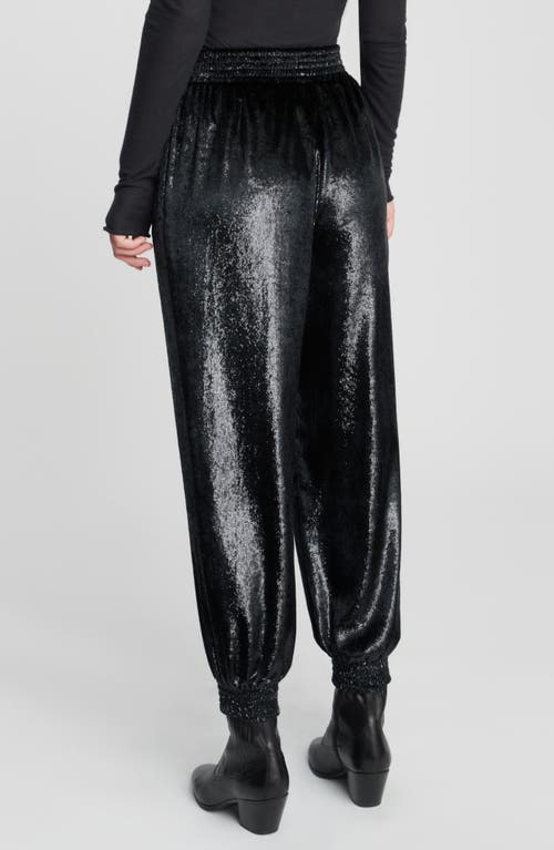7 For All Mankind High Shine Joggers In Black