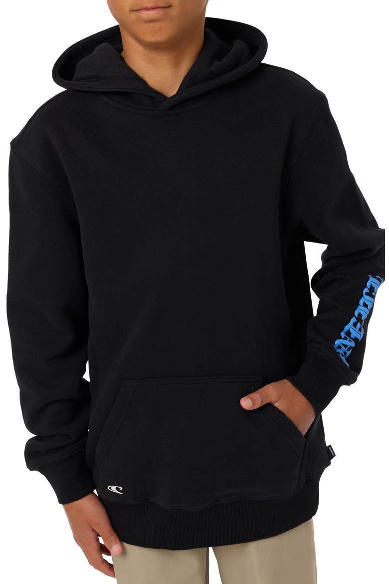 Kids' Isolate Classic Fleece Hoodie, Alternate, color, BLACK