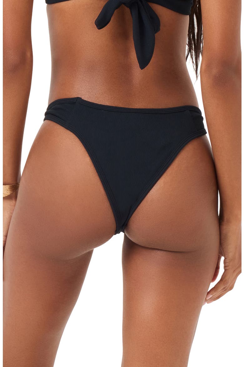 Dominic Bitsy Bikini Bottoms, Alternate, color, BLACK