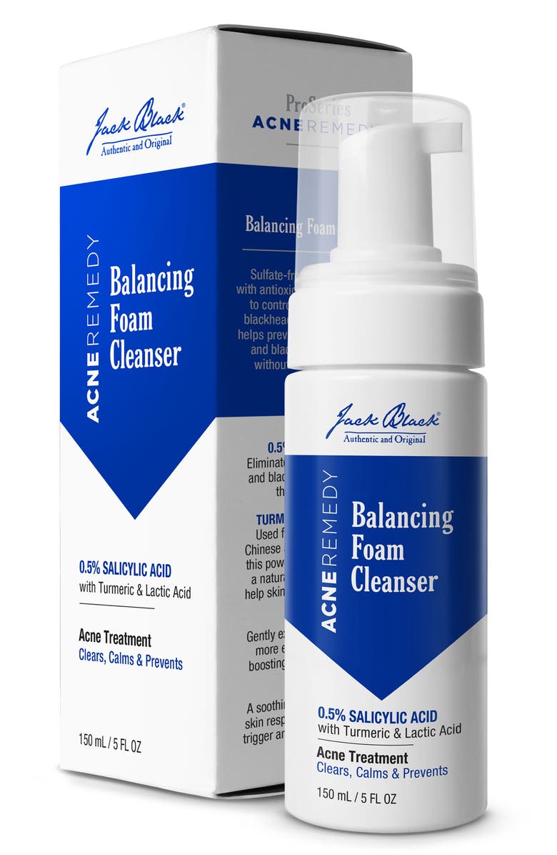 Jack Black Acne Remedy Balancing Foam Cleanser, Main, color,