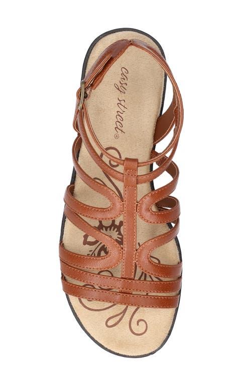 Easy Street Daylily Sandal In Brown