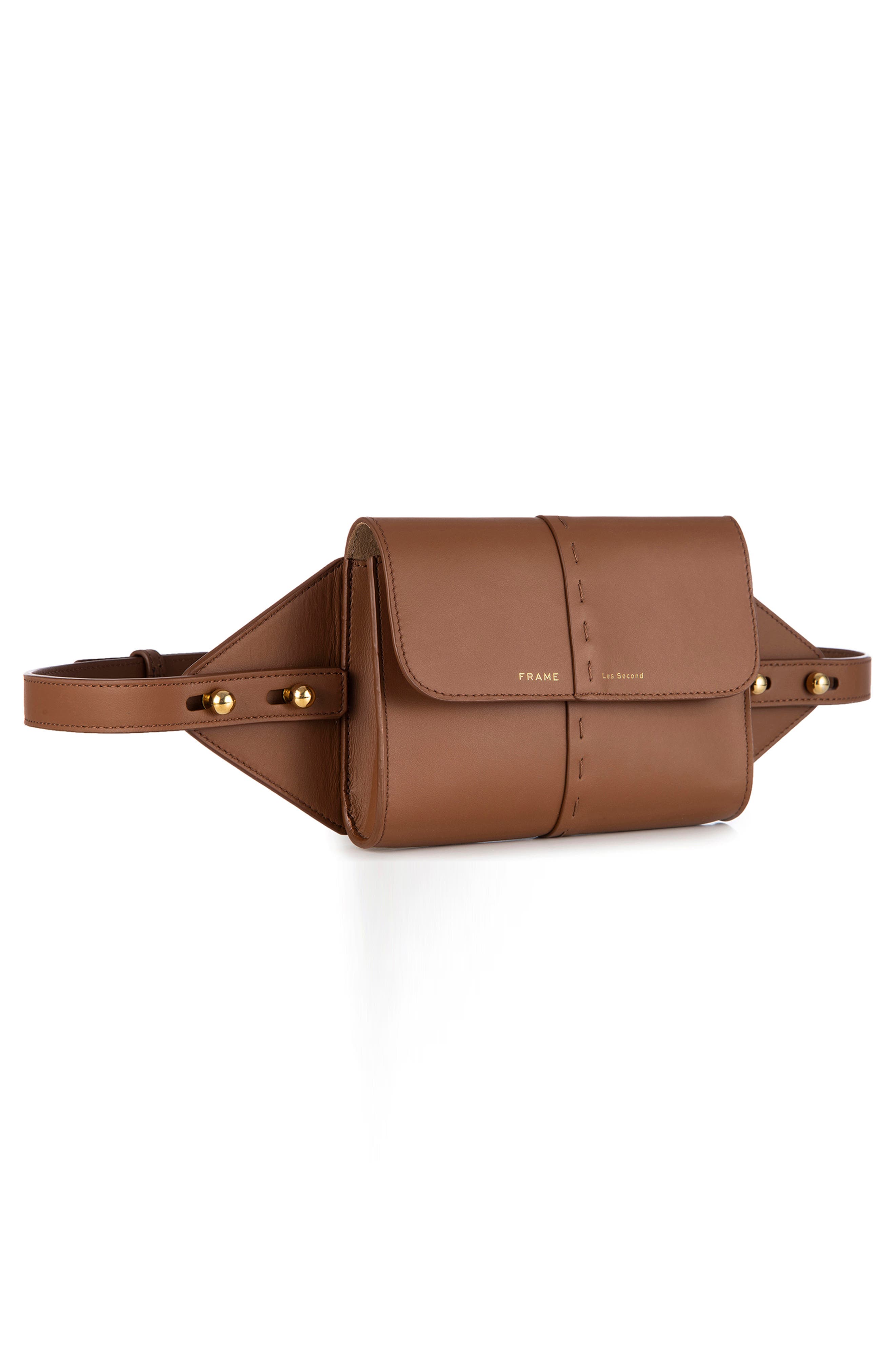 Les Second Leather Belt Bag, Alternate, color, TOBACCO