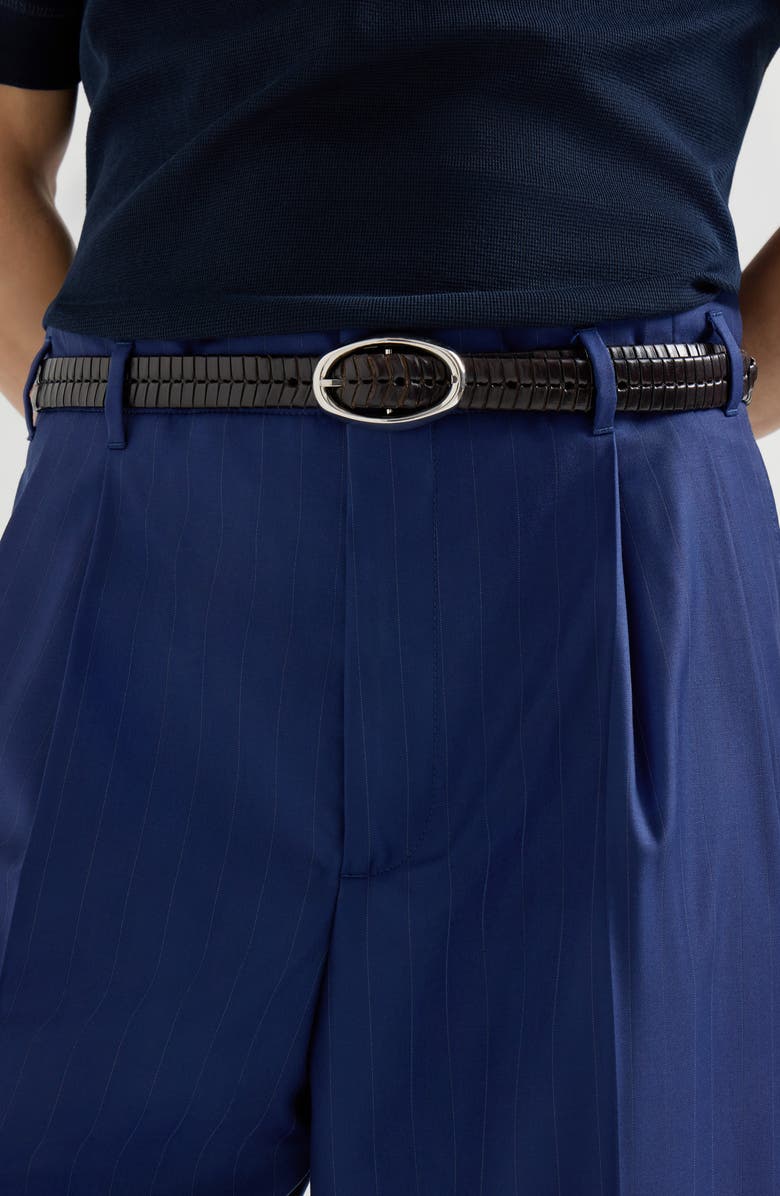 Brunello Cucinelli Double pleated trousers, Alternate, color, Royale Blue