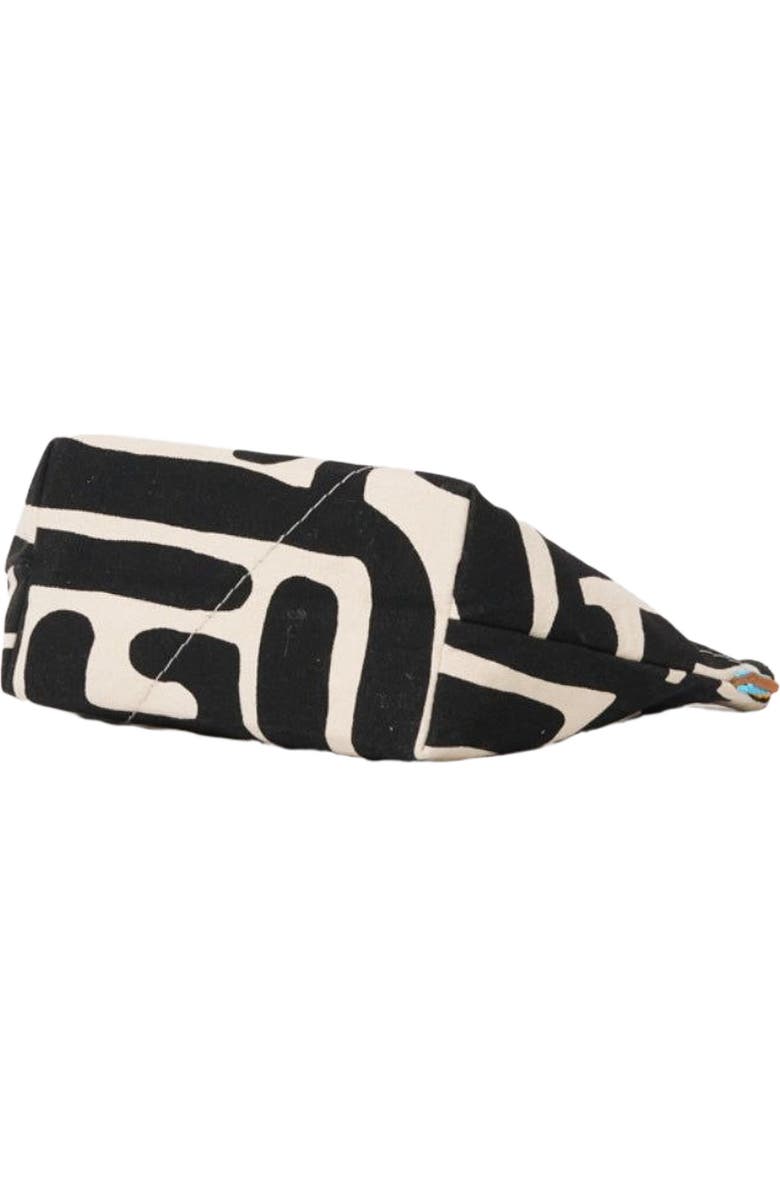 Ubuntu Life XLarge Convertible Pouch with Red Beaded Heart, Alternate, color, Black Kuba