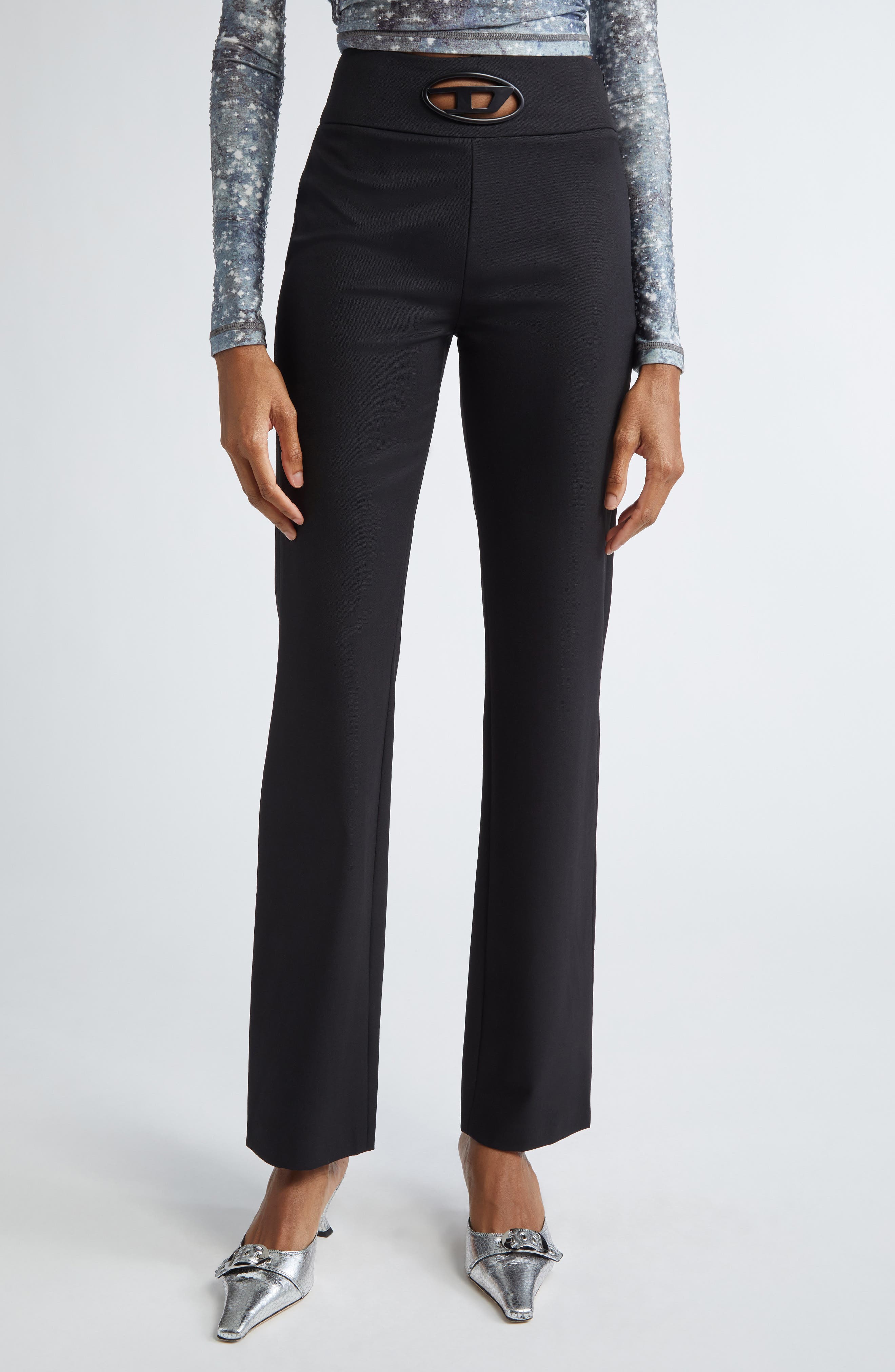 P-Ersy High Waist Straight Leg Pants