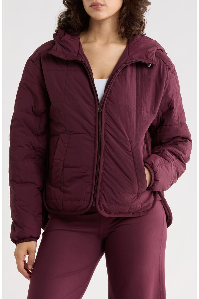 Lia Hooded Jacket, Main, color, WINETASTING