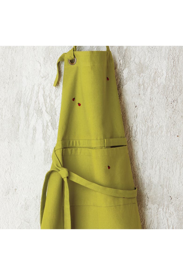Garden Path Apron Green Multi Cotton Spring, Alternate, color, Green