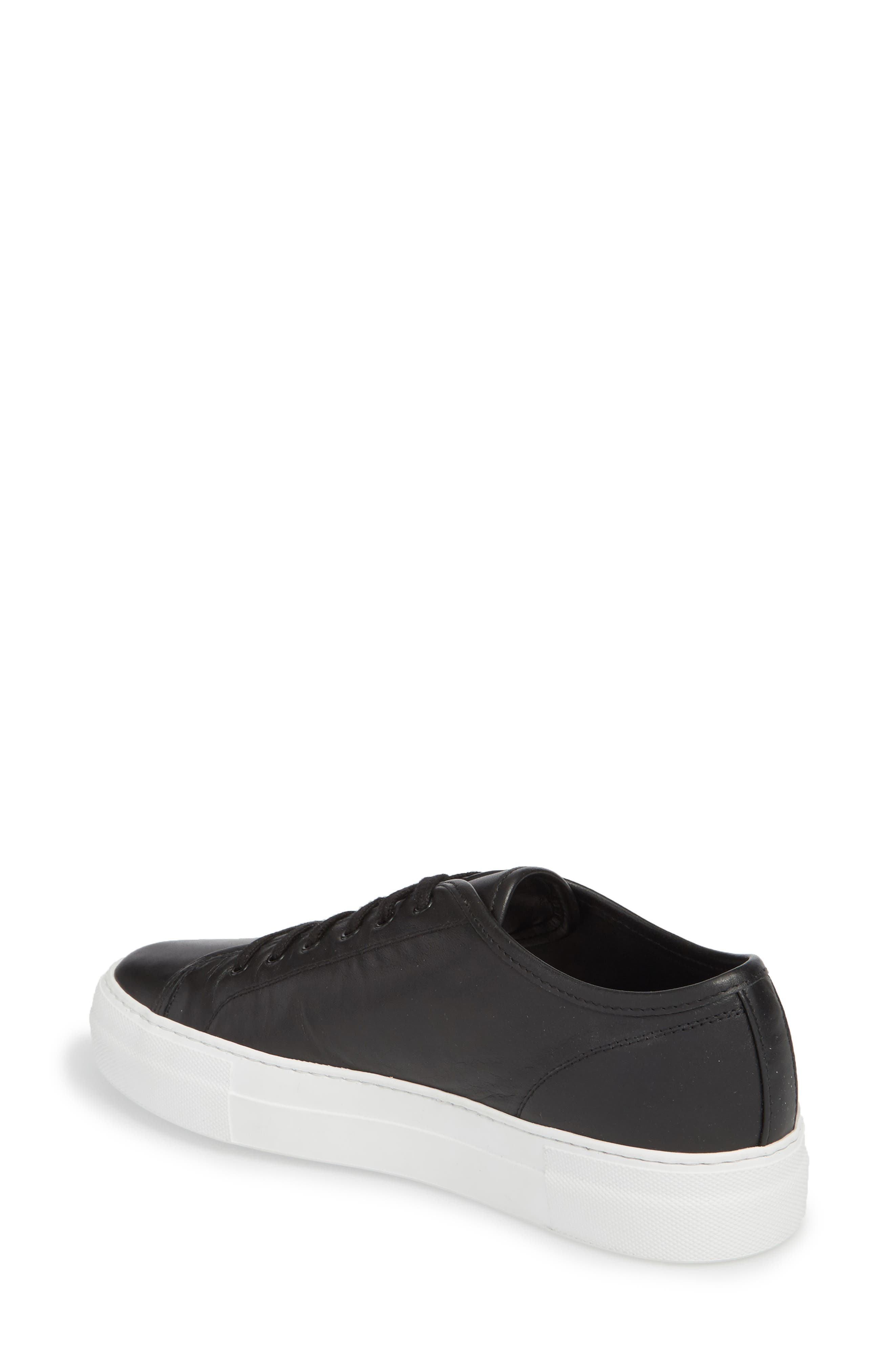 Tournament Low Top Sneaker, Alternate, color, BLACK