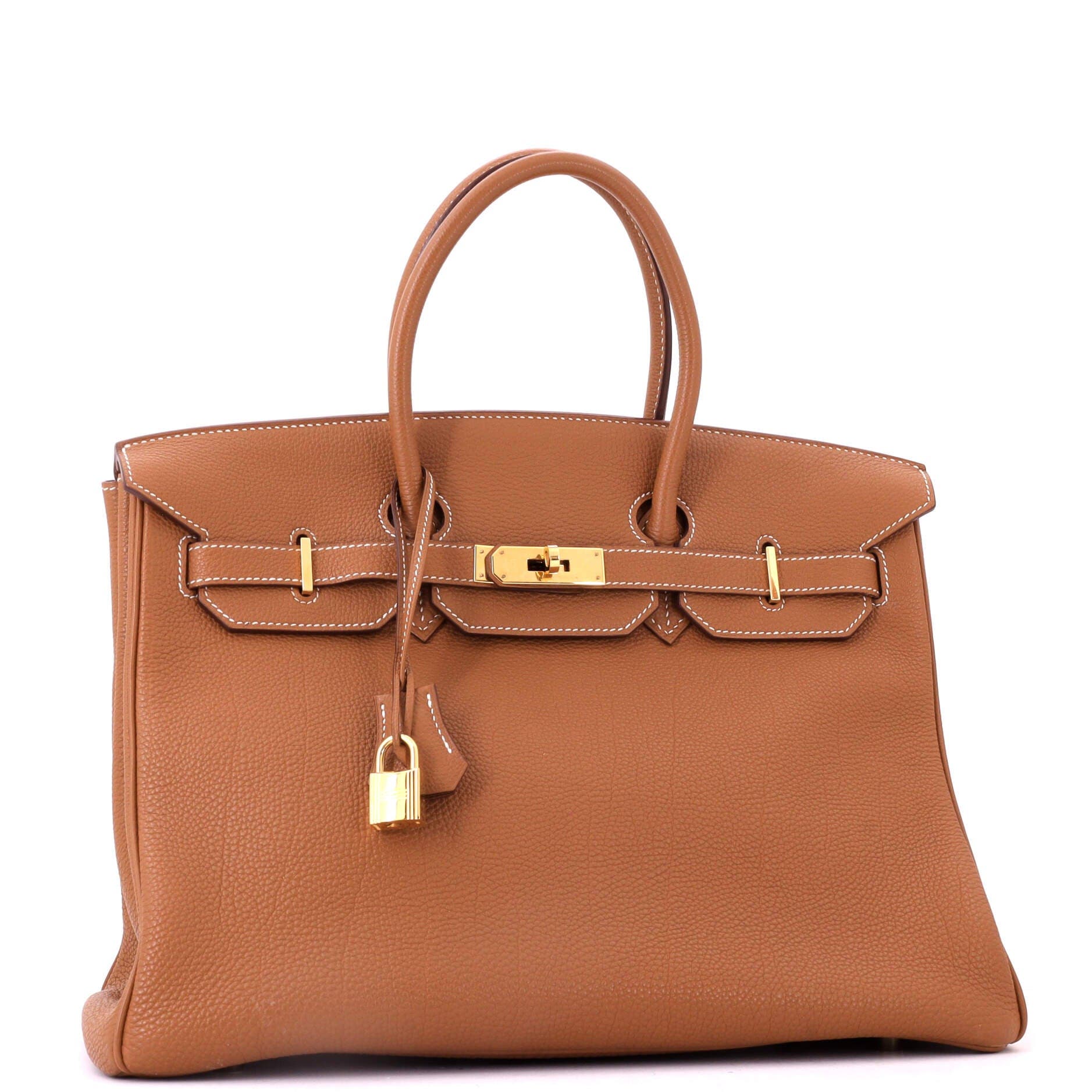 Birkin Handbag Brown Togo with Gold Hardware 35, Alternate, color, Metallic Gold