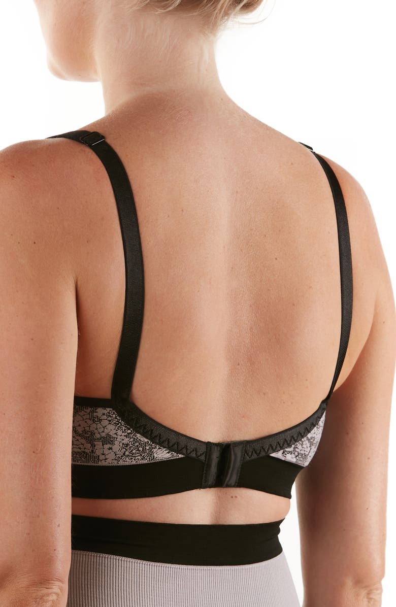 Cache Coeur Illusion Lace Jacquard Maternity/Nursing Bra, Alternate, color,