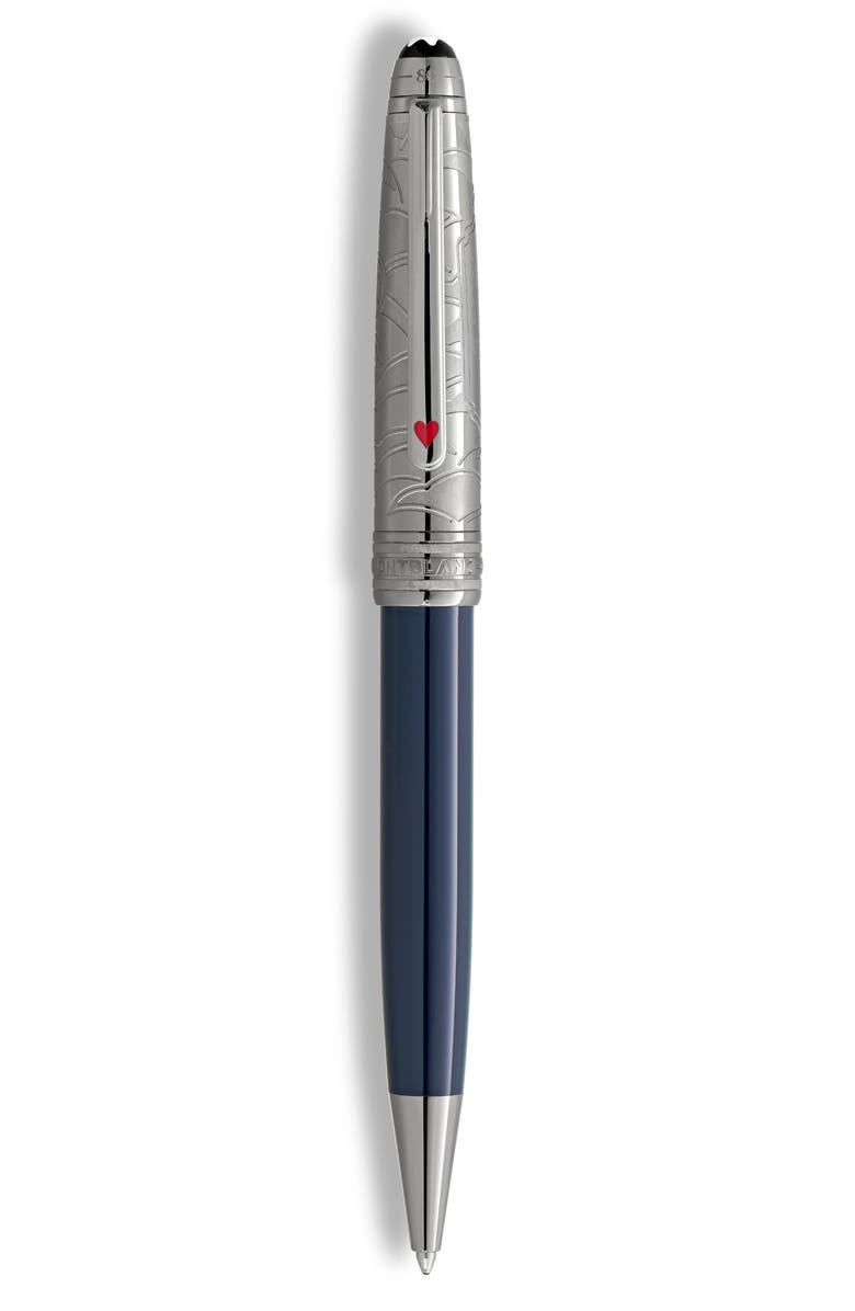 Montblanc Meisterstück Around the World in 80 Days Doué Classique Ballpoint Pen, Main, color, Blue