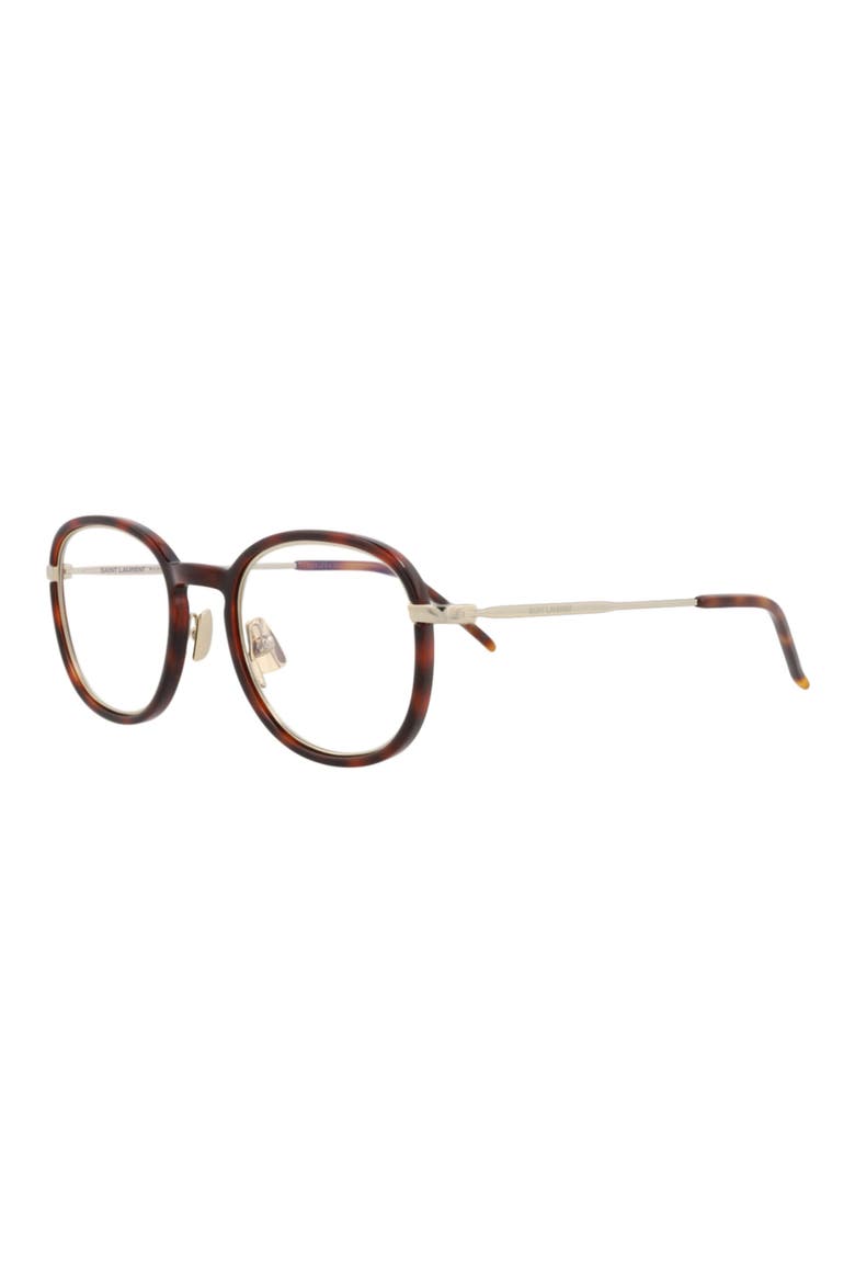 49mm Round Sunglasses, Alternate, color, HAVANA GOLD TRANSPARENT