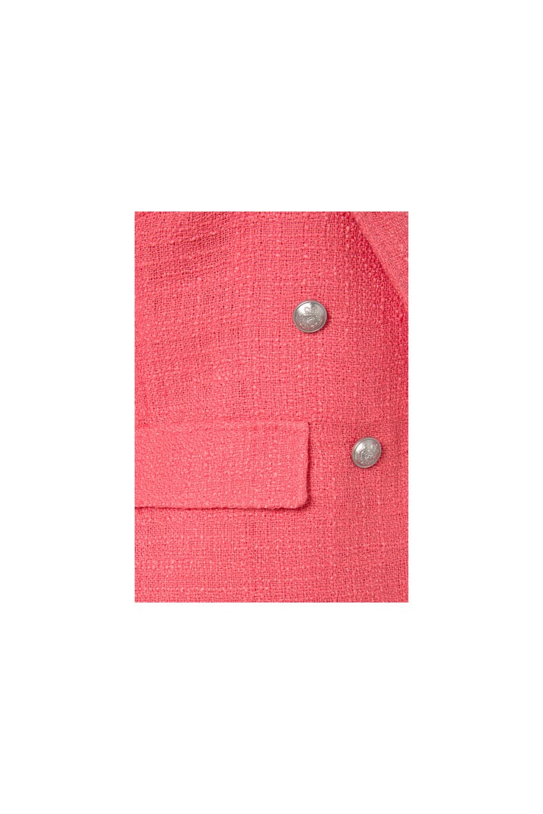 Double Breasted Boucle Blazer, Alternate, color, Coral