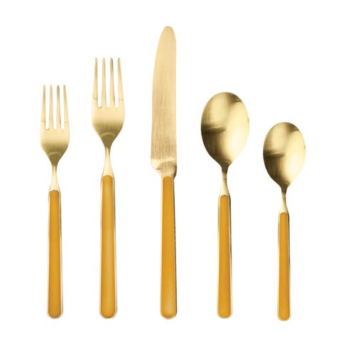 Fantasia Ice Gold Flatware  Set - 5 Pieces