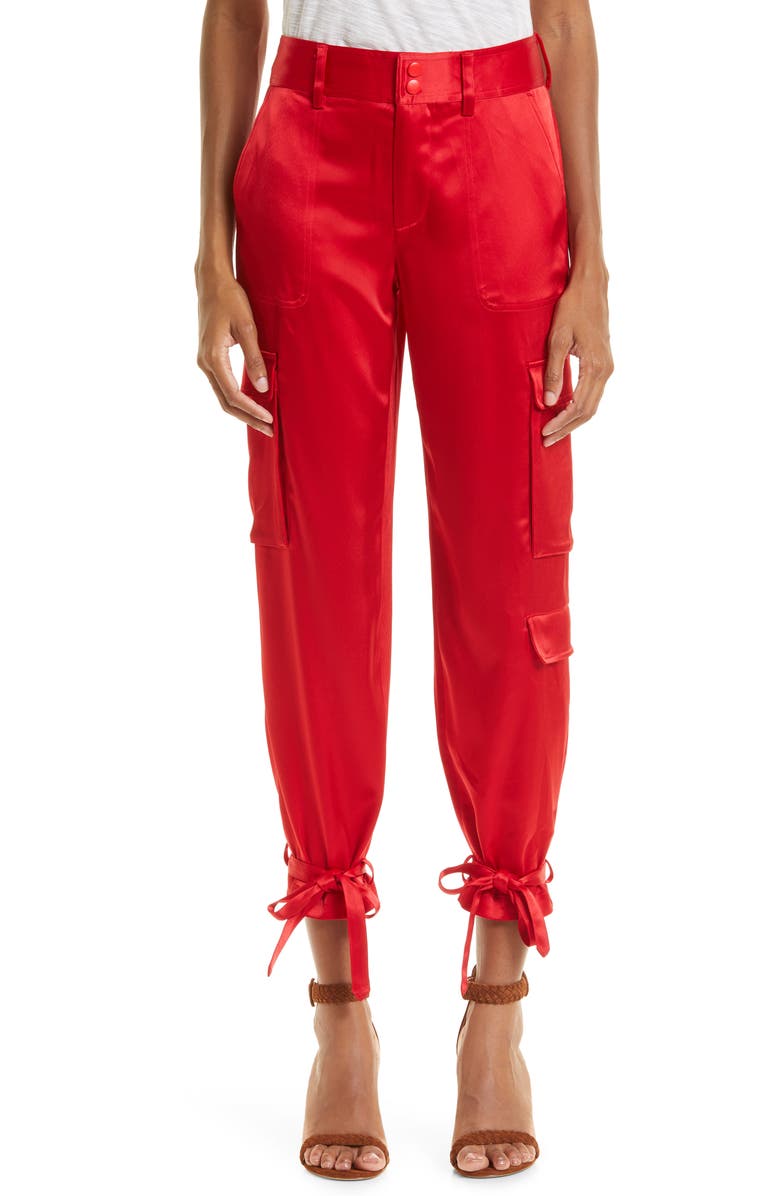 Alice + Olivia Hayes Straight Leg Pants, Main, color, 