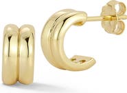 GLAZE JEWELRY Double Row Hoop Earrings