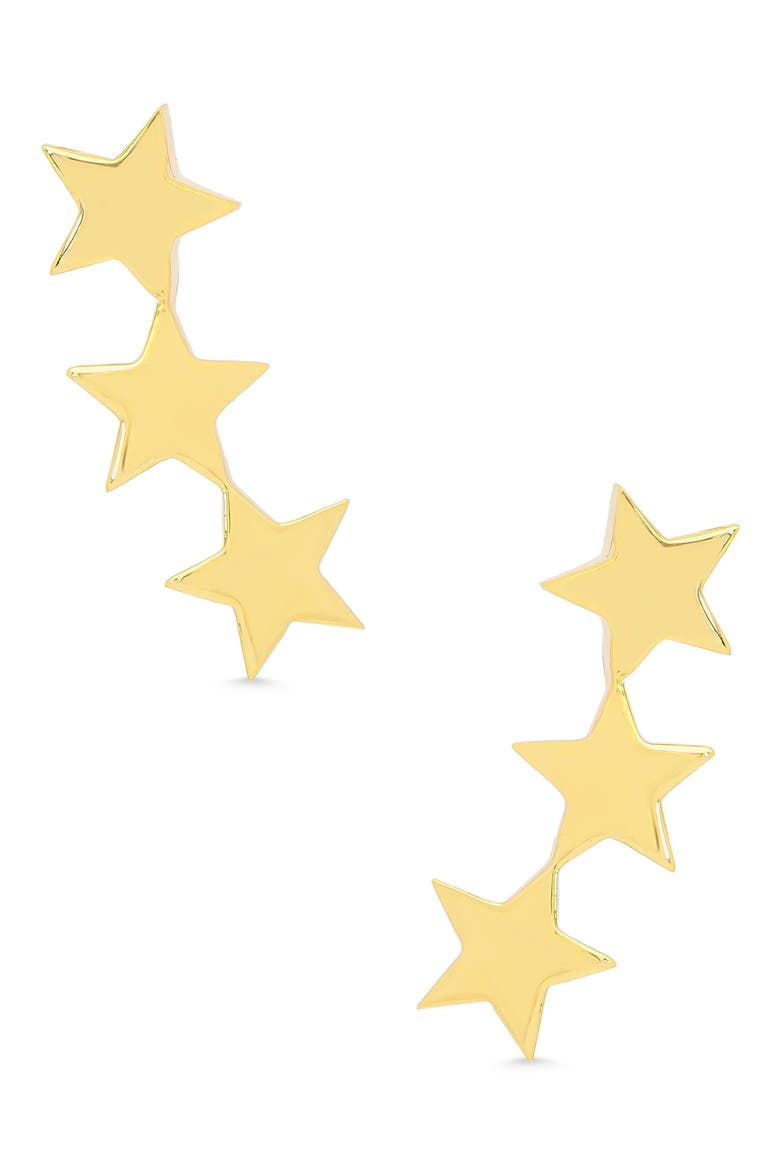 Kids' Star Ear Crawlers, Main, color, GOLD