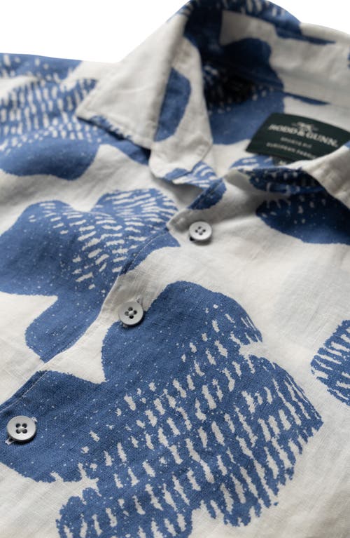 Rodd & Gunn Donnelly Track Sports Fit Short Sleeve Button-up Shirt In Blue